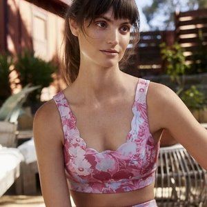 Anthro. Daily Practice Allie Floral Sports Bra, XS